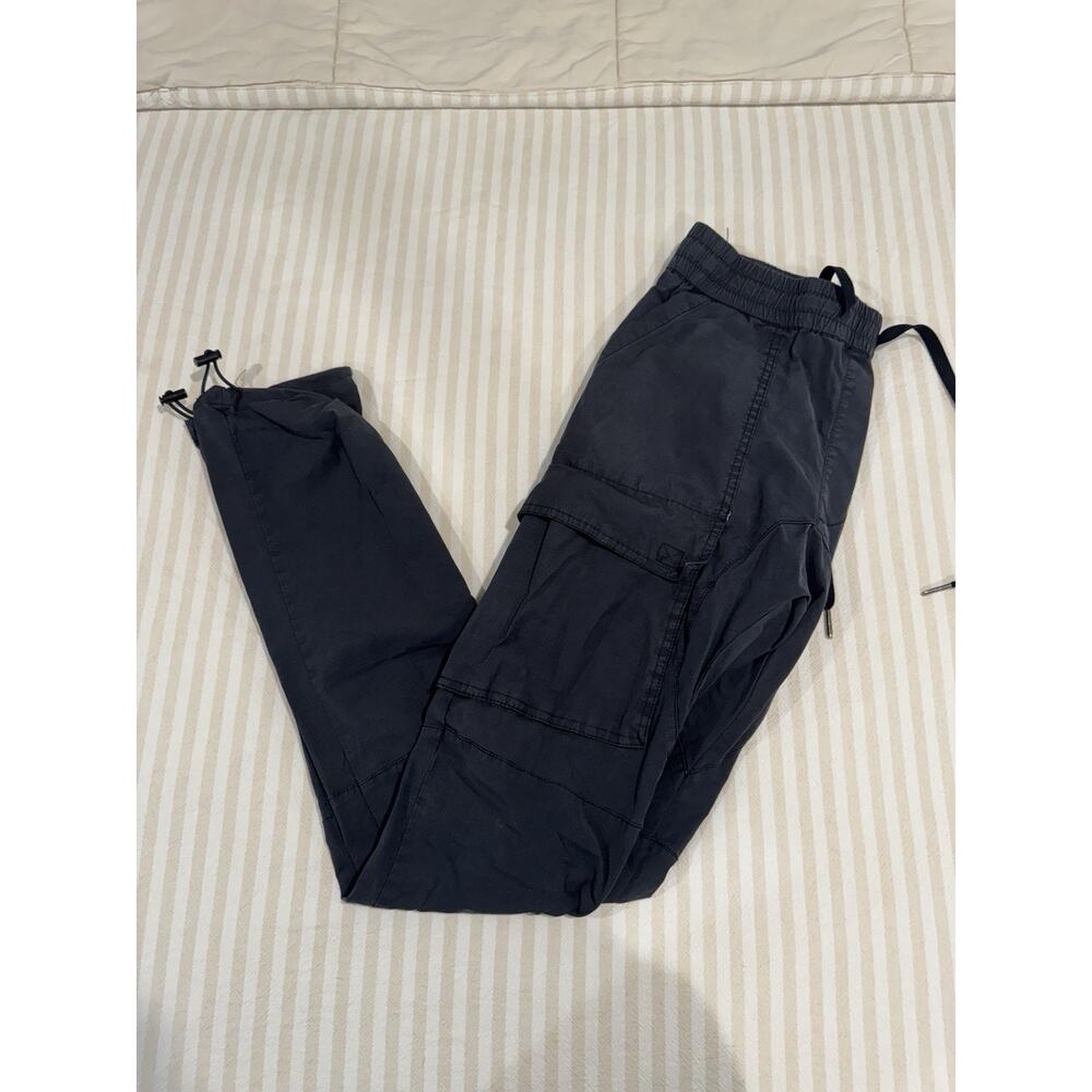Pacsun Men Black Cargo Joggers Pants Size S